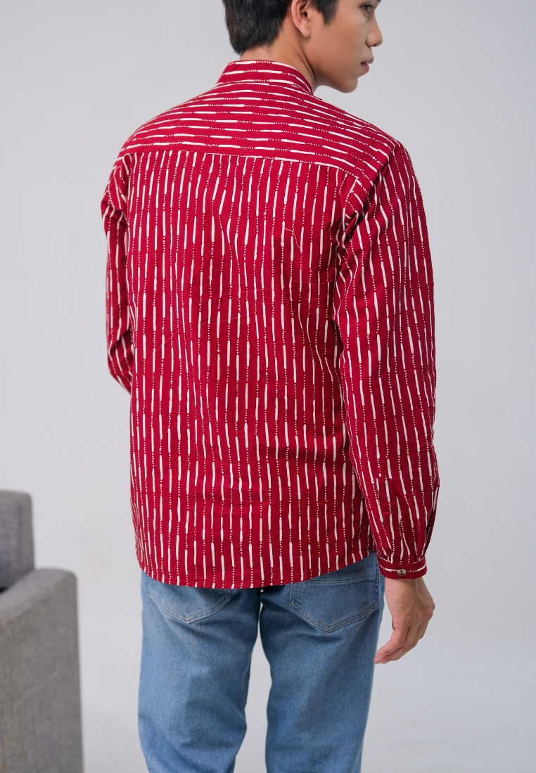 Bagas Men Shirt Maroon