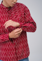 Bagas Men Shirt Maroon