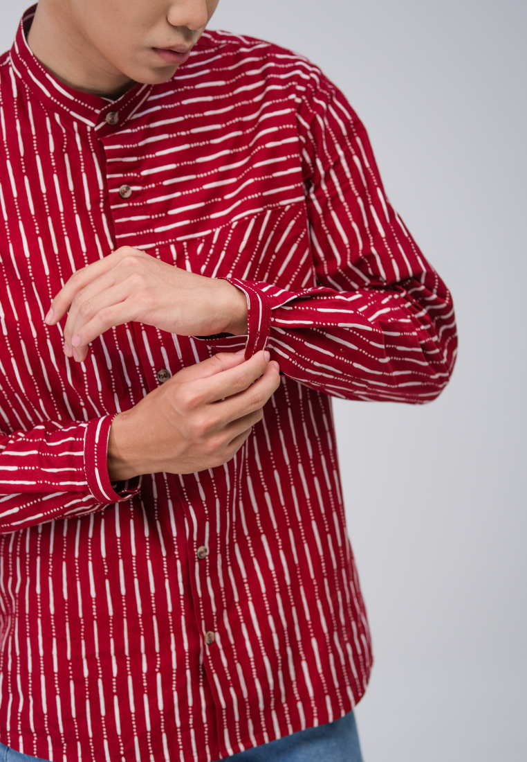 Bagas Men Shirt Maroon