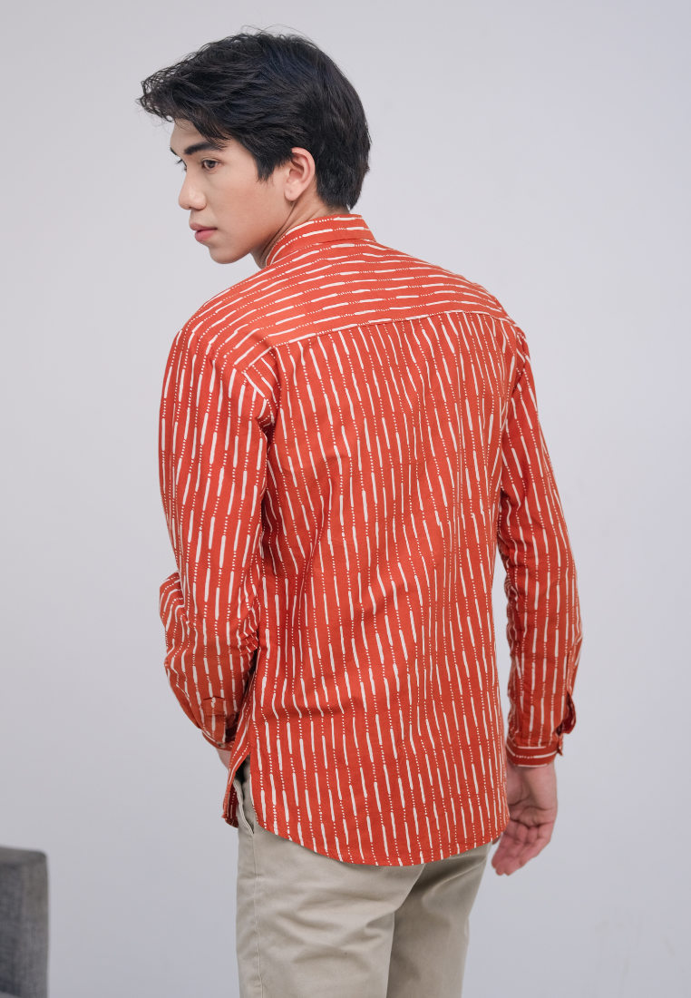 Bagas Men Shirt Brick