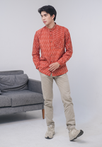 Bagas Men Shirt Brick