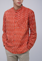 Bagas Men Shirt Brick