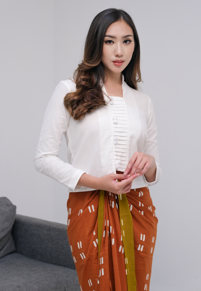 Eden Kebaya Tangan Panjang Offwhite