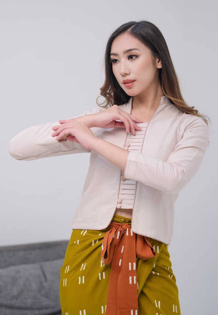 Eden Kebaya Tangan Panjang Nude