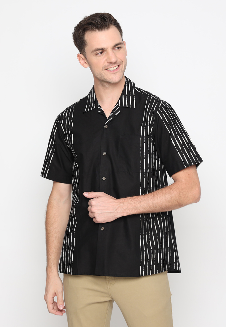 Catra Men Shirt Hujan Black