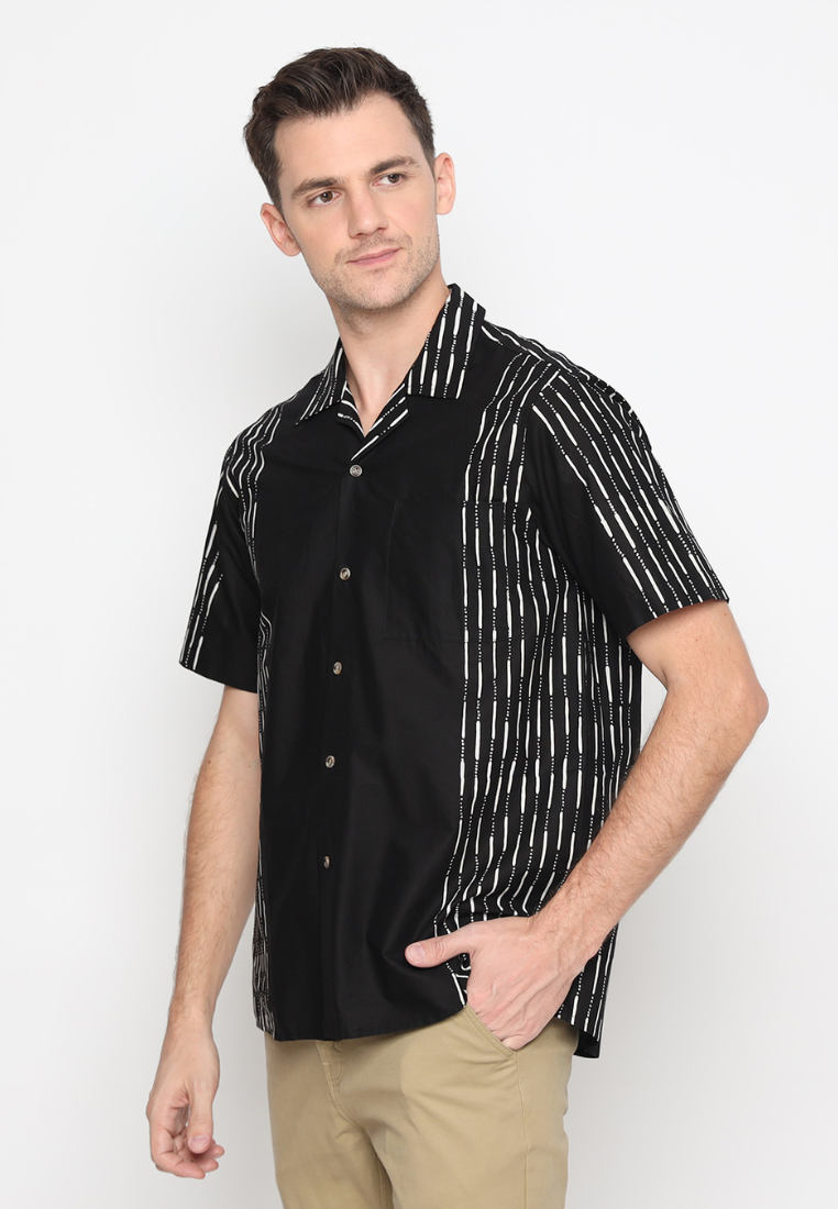 Catra Men Shirt Hujan Black