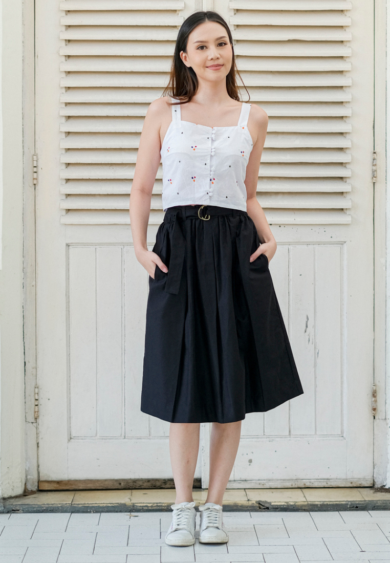 Gita Skirt Plain Black