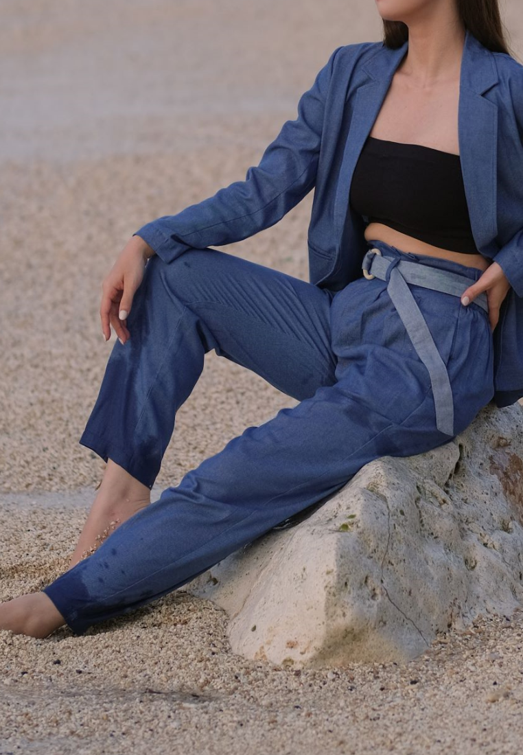 Nuria Long Pants Denim Dark