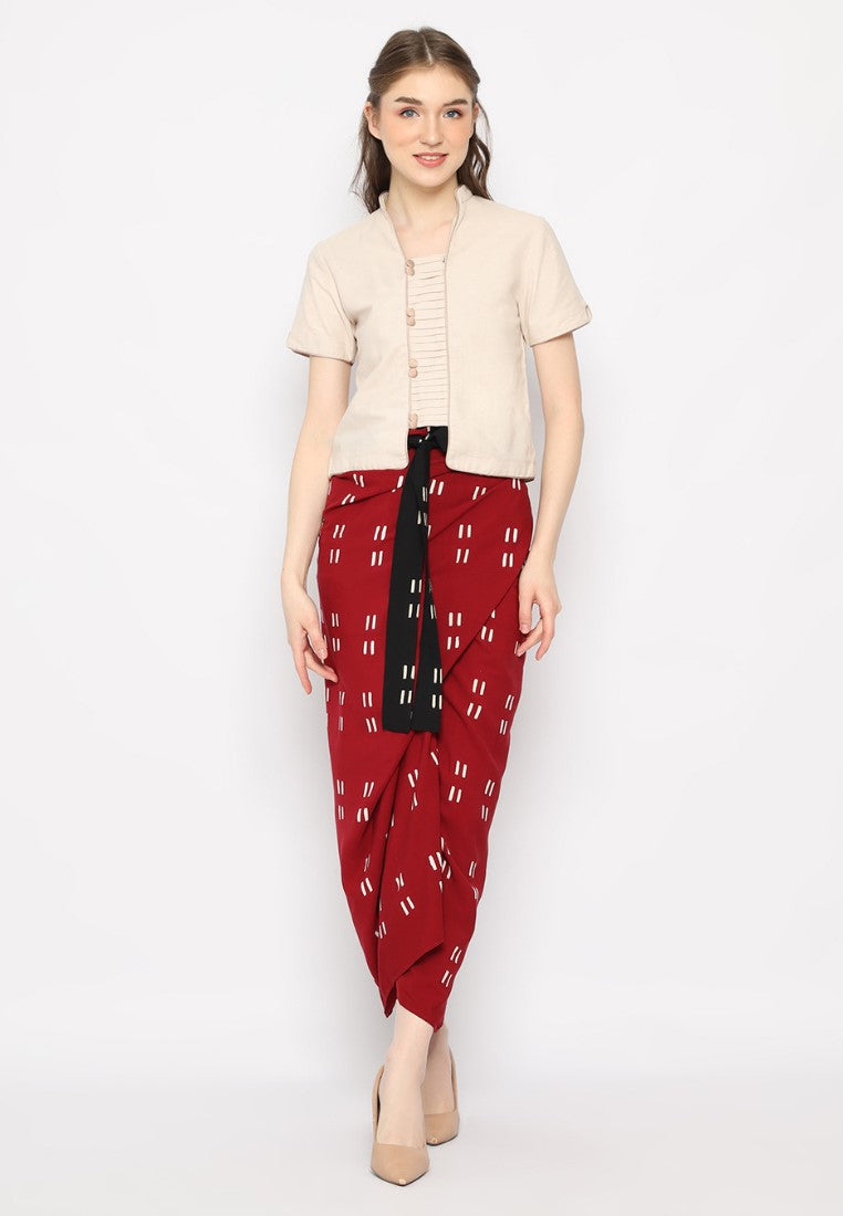 Eden Kebaya Tangan Pendek Nude