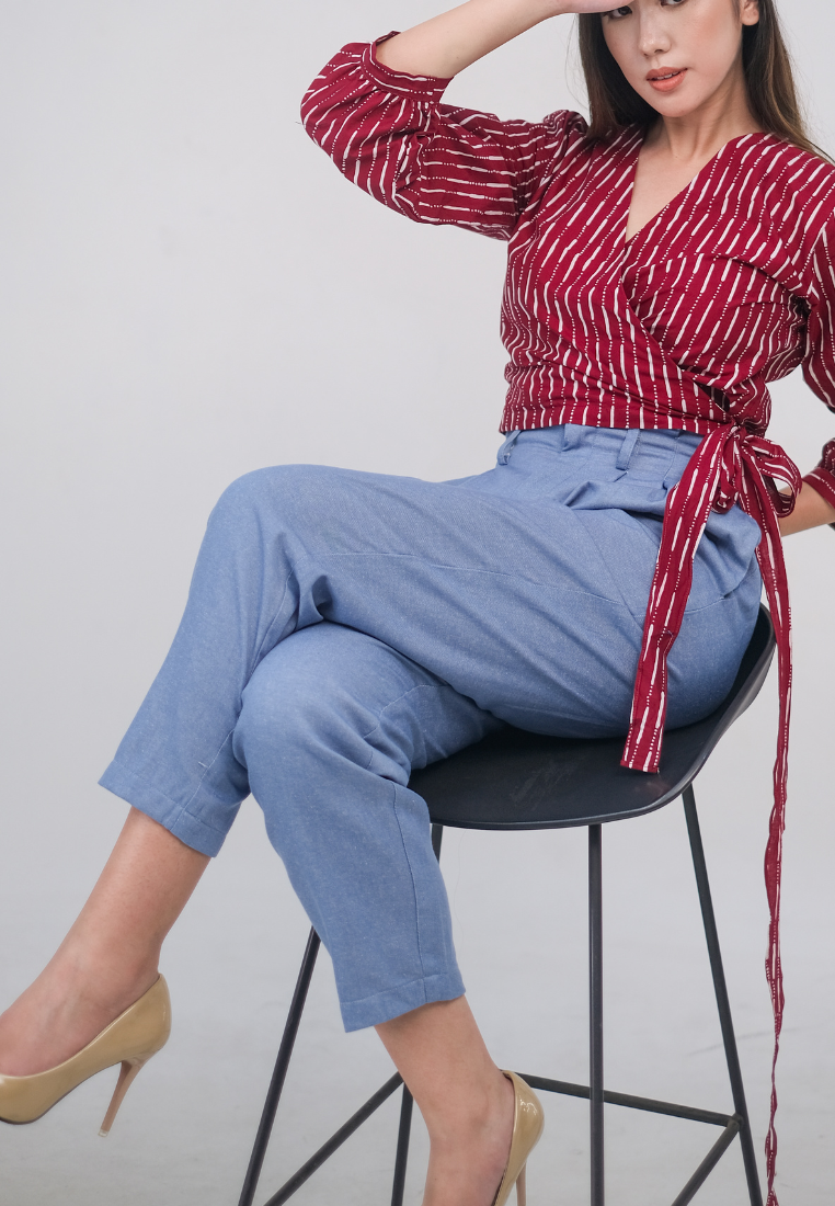 Nuria Long Pants Denim Light