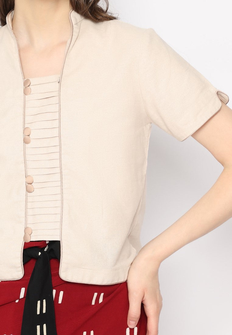 Eden Kebaya Tangan Pendek Nude