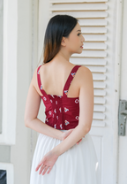 Mayang Tank Jumputan Red