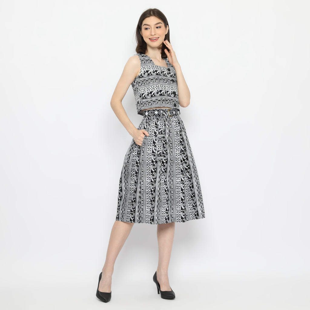 Gita Skirt Monokrom