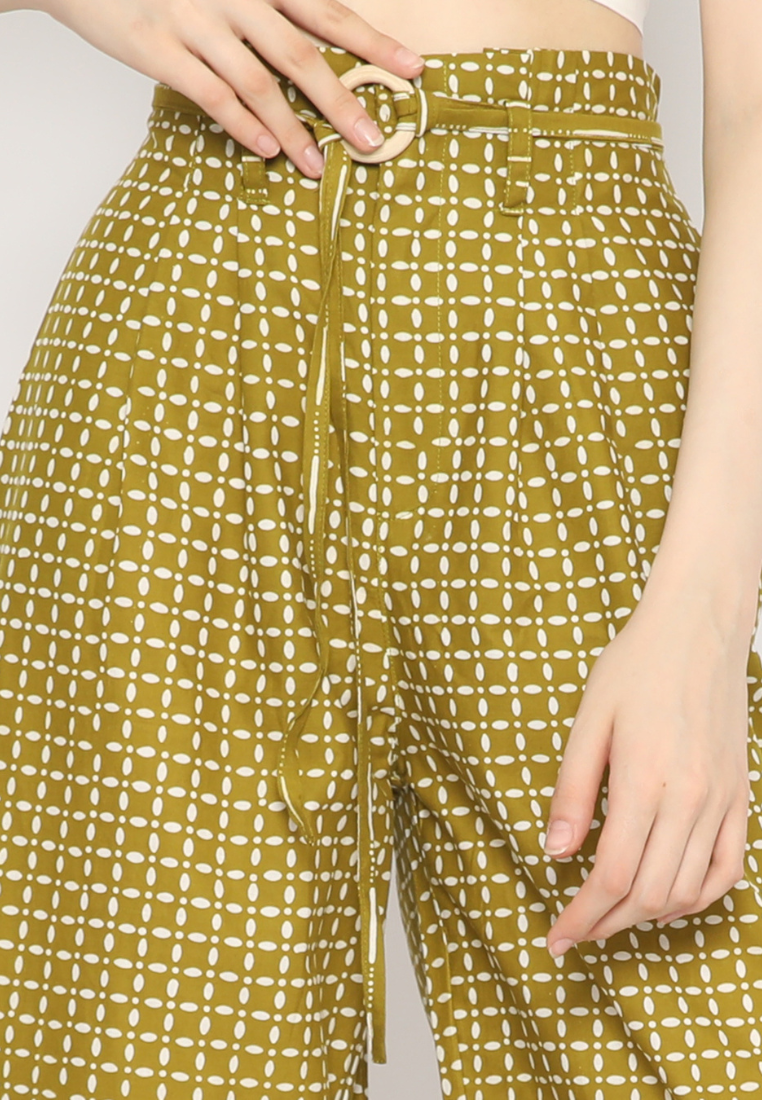 Nuria Pants Kawung Olive