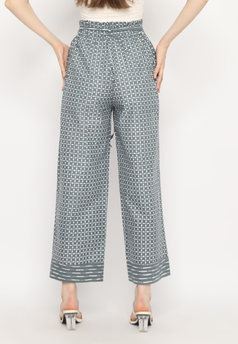 Nuria Pants Kawung Grey