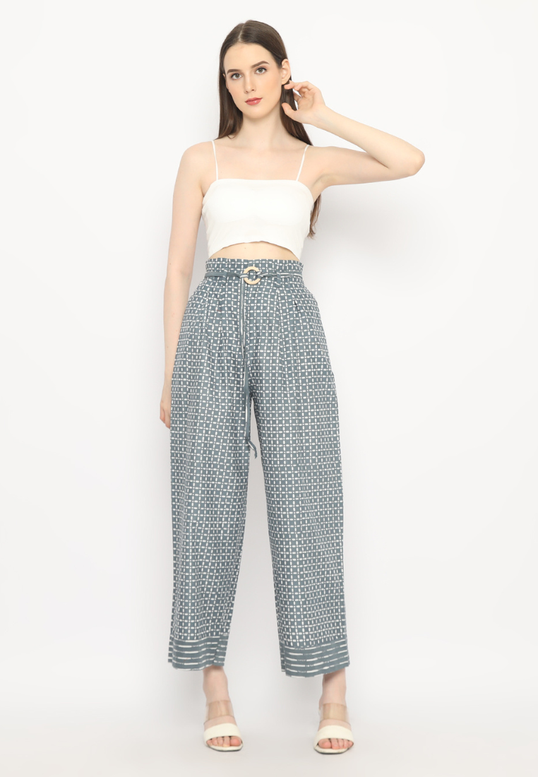 Nuria Pants Kawung Grey