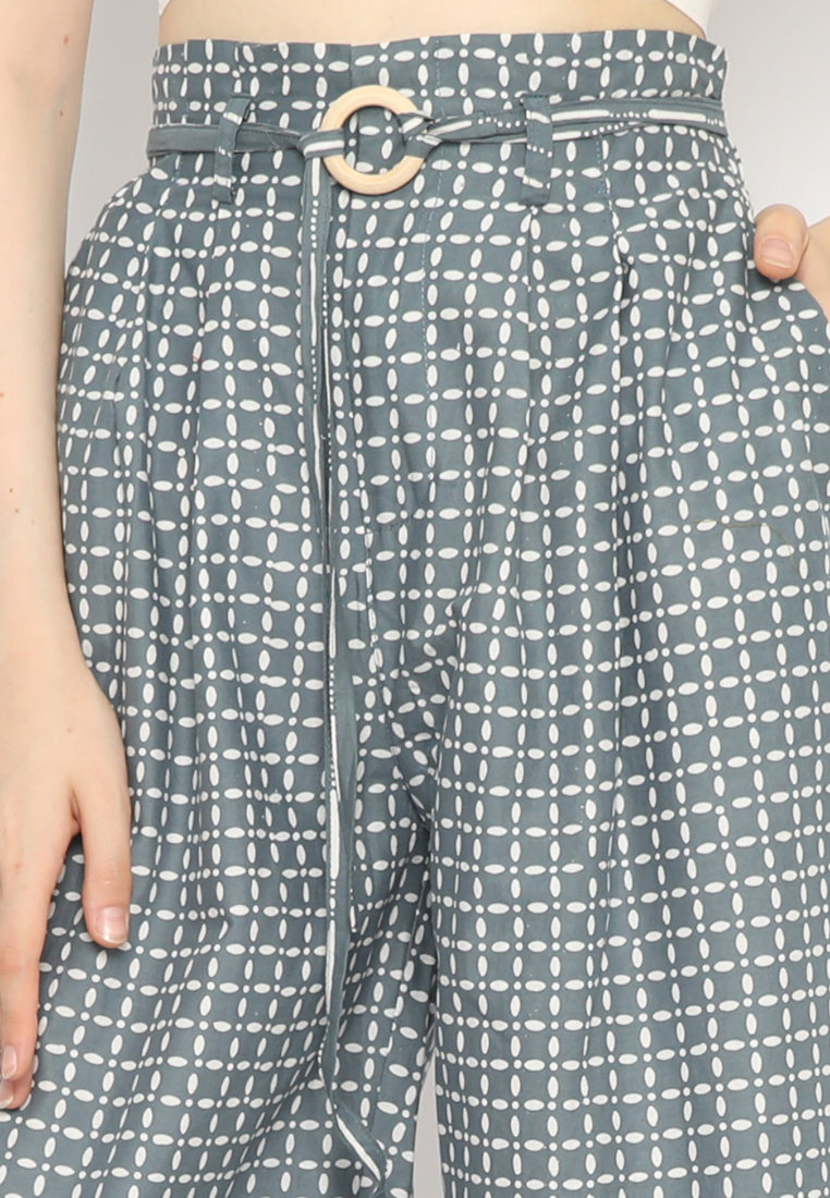 Nuria Pants Kawung Grey