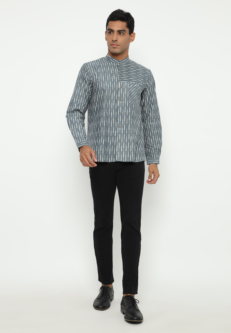 Bagas Men Shirt Grey