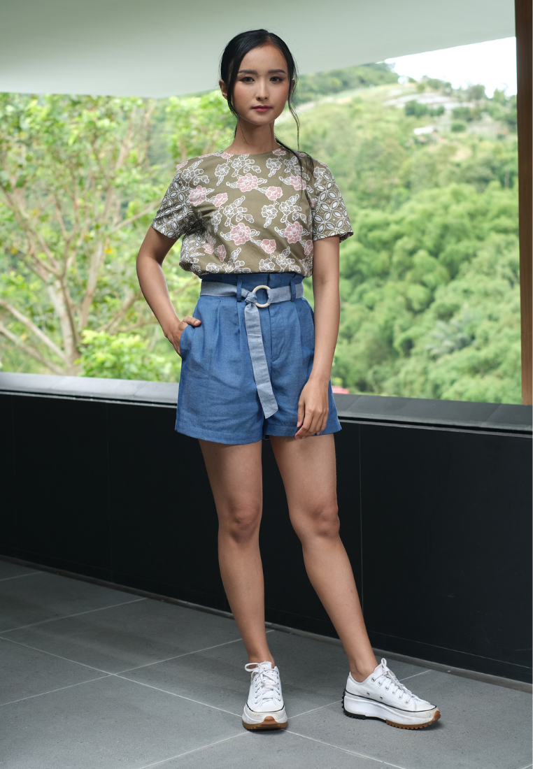 Nuria Short Pants Denim Dark