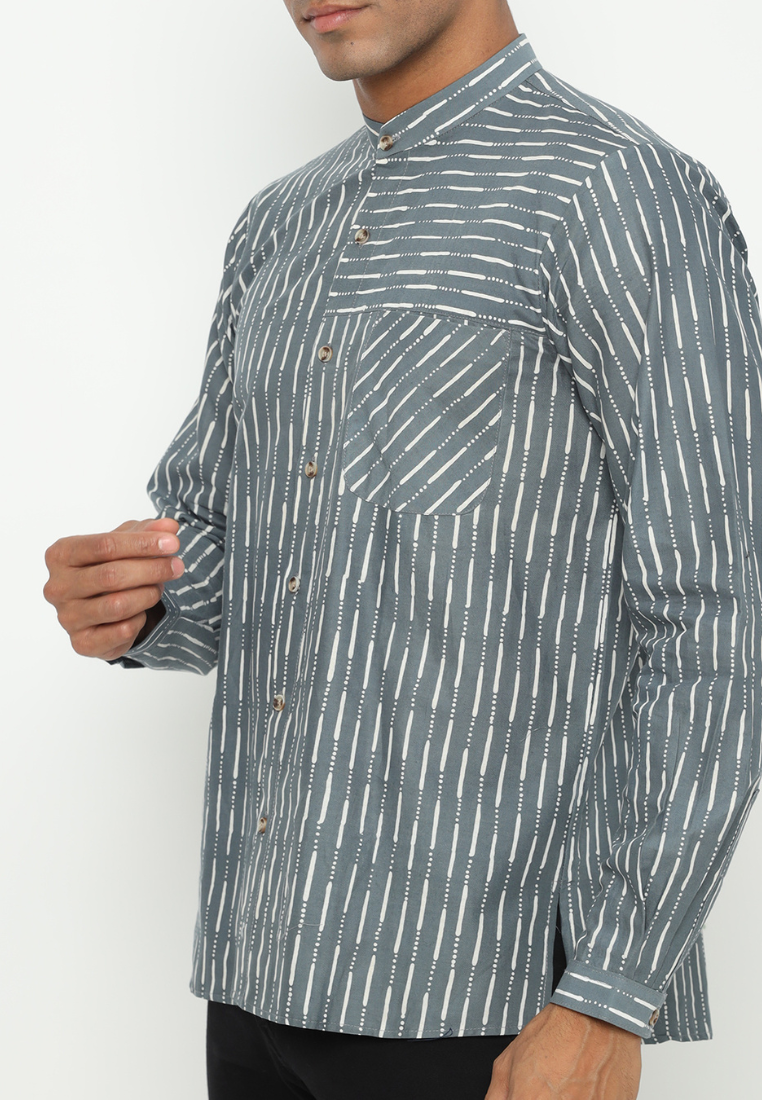Bagas Men Shirt Grey
