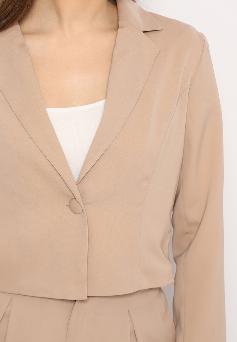 Vio Blazer Tangan Panjang Sand