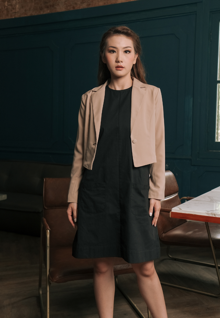 Vio Blazer Tangan Panjang Sand