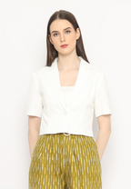 Vio Blazer Tangan Pendek White