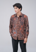 Abista Men Shirt Brown (Tanpa Furing)