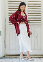 Setelan Kala Kupu Red dan Felice White