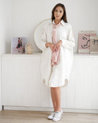 Naila Kemeja Shirtdress dengan Shawl Jumputan