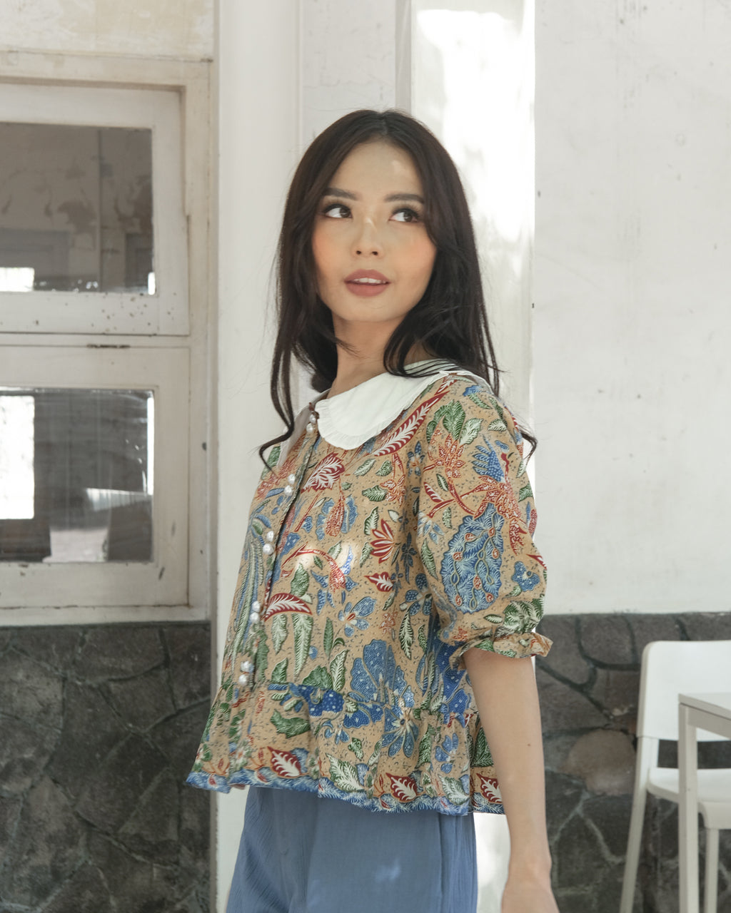 Chalya Blouse Brown