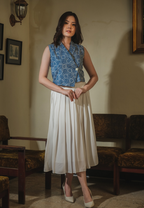 Setelan Dyana Blue Felice White