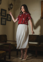 Setelan Rahmi Red Felice White