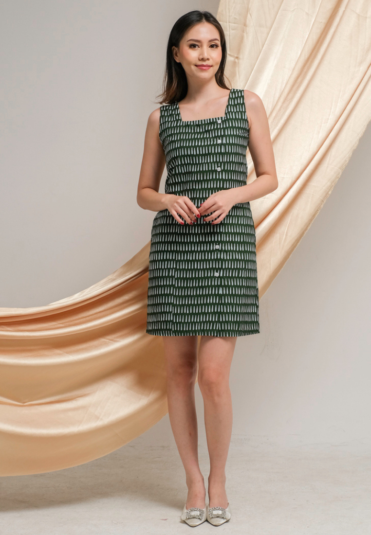 Andaru Dress Batik Green