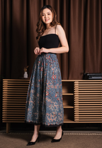 Gita Maxi Skirt Dot Blue