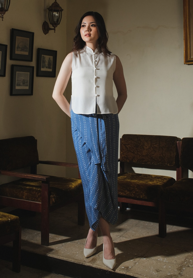 Setelan Antari Ananta Beras Blue