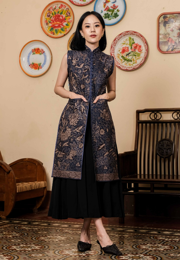 Samita Longtop Bunga Blue