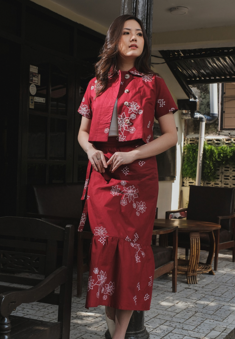 Setelan Rahmi Erina Red