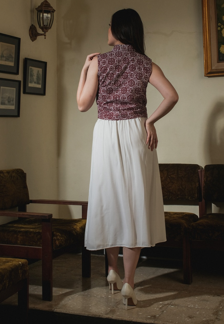 Setelan Dyana Red Felice White