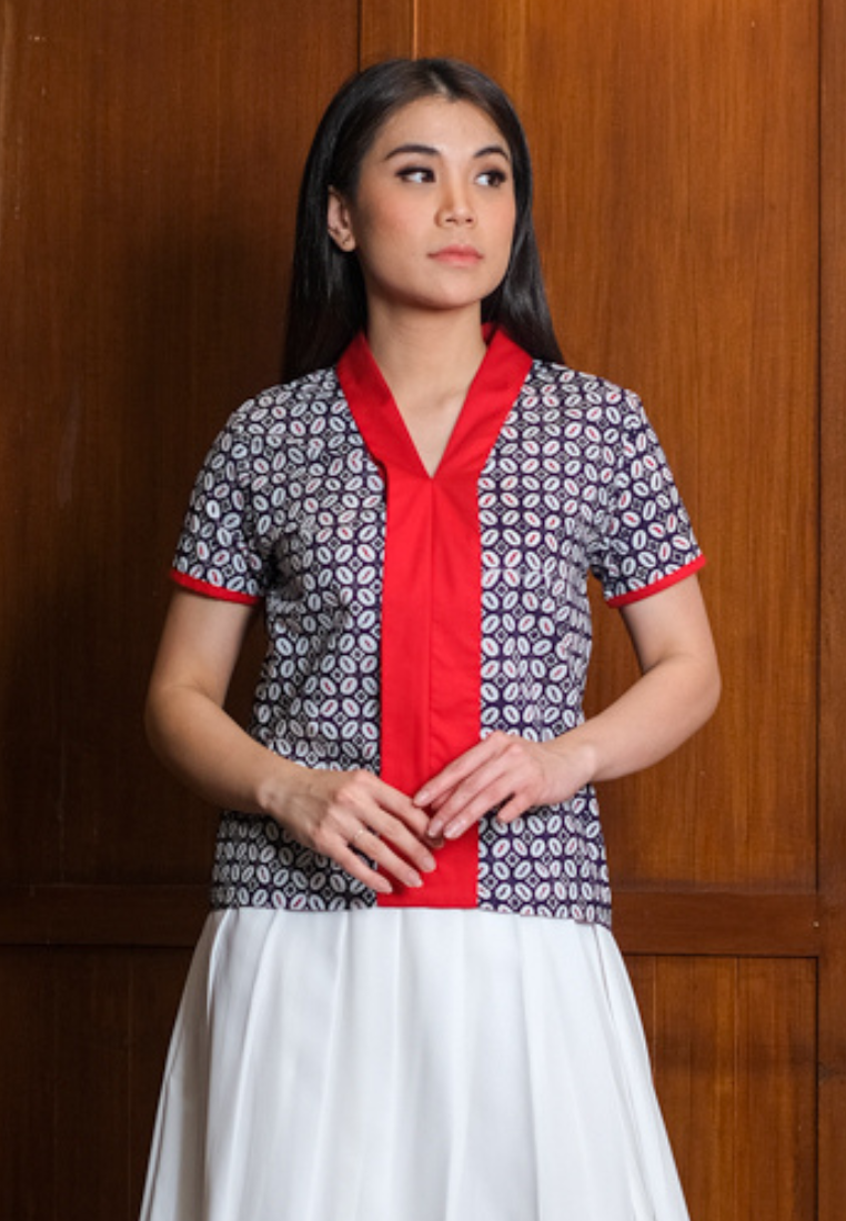 Mia Blouse Red