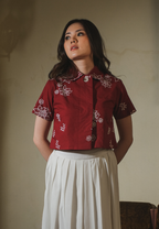 Rahmi Outer Blouse Red