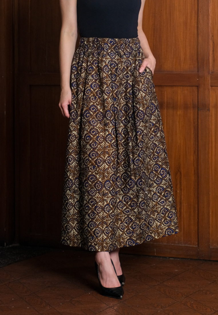 Gita Maxi Skirt Brown