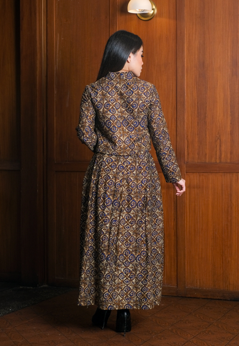 Setelan Tara dan Gita Maxi Brown