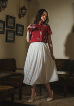 Setelan Rahmi Red Felice White