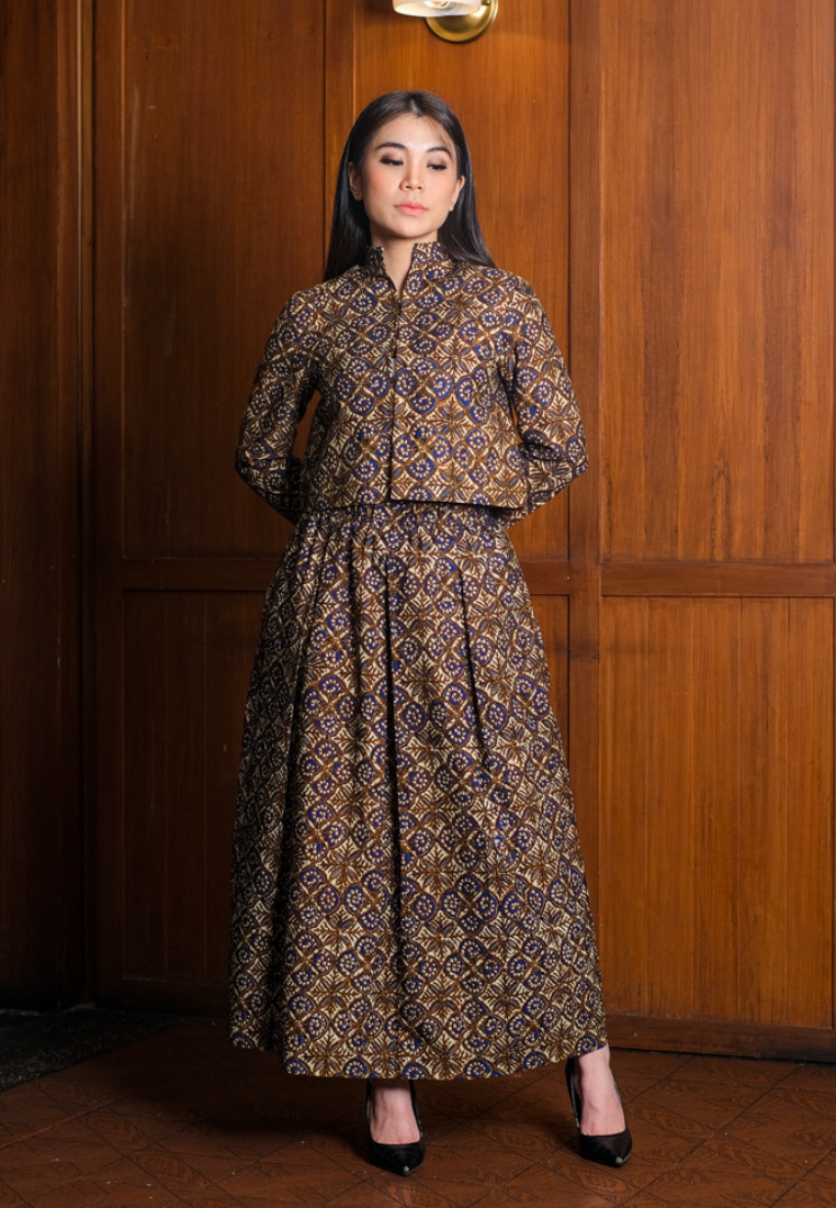 Setelan Tara dan Gita Maxi Brown