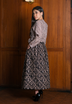 Setelan Alisha Tribal dan Gita Maxi Ketupat Black