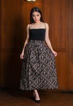 Gita Maxi Skirt Ketupat Black