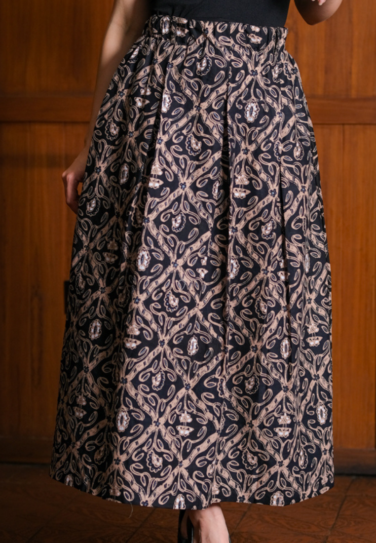 Gita Maxi Skirt Ketupat Black