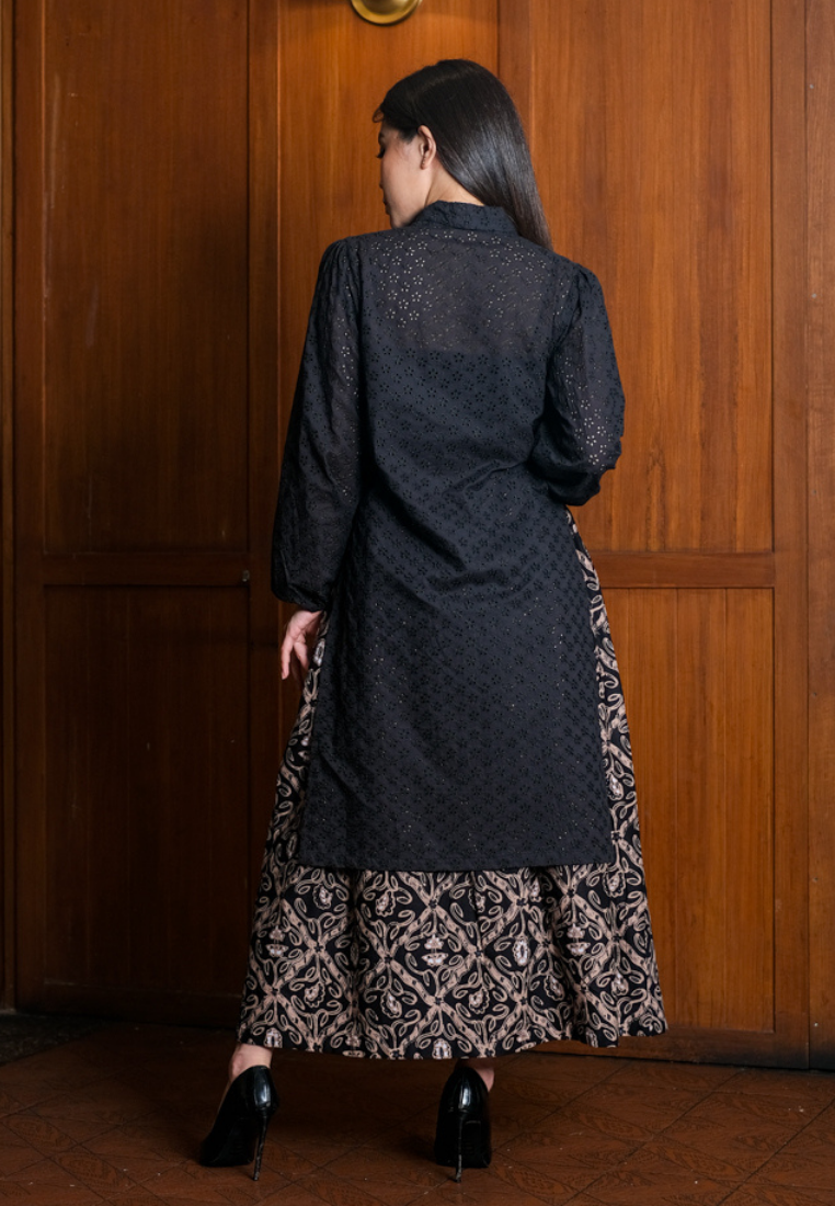 Setelan Asmarin dan Gita Maxi Ketupat Black