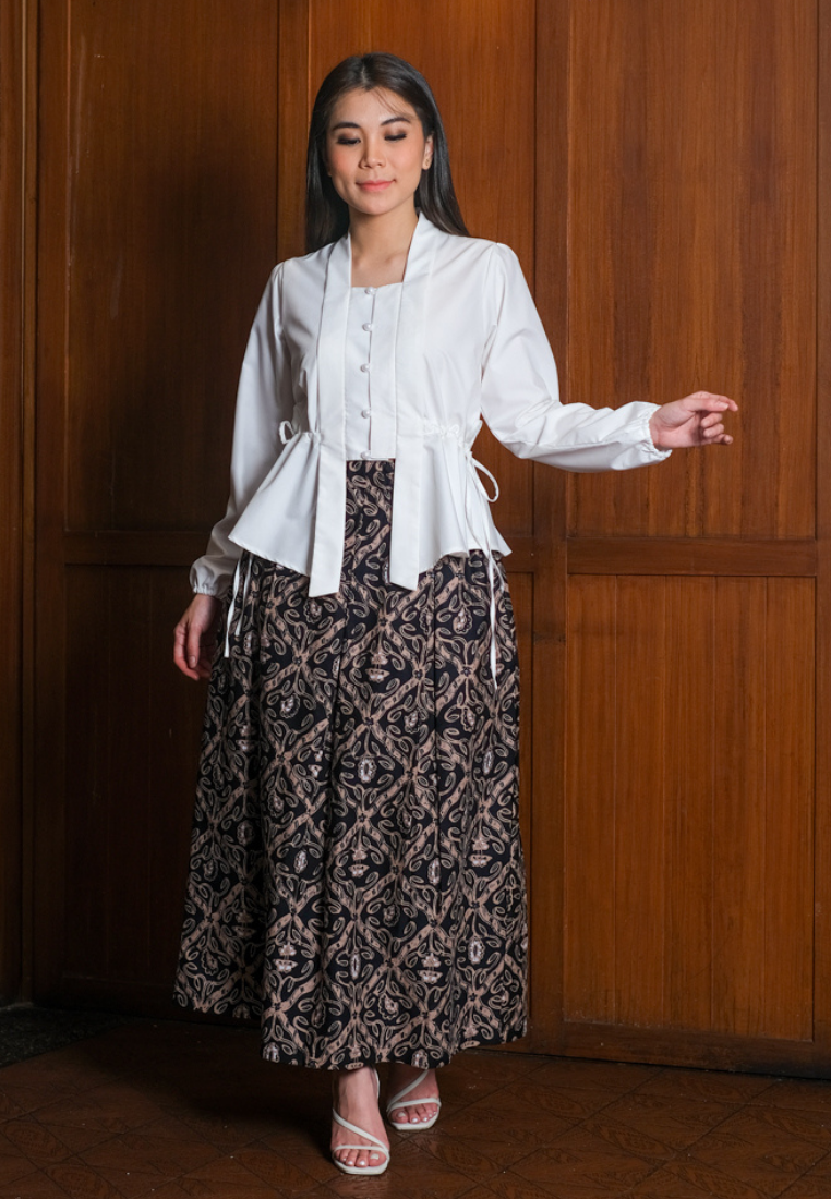 Setelan Kalya dan Gita Maxi Ketupat Black
